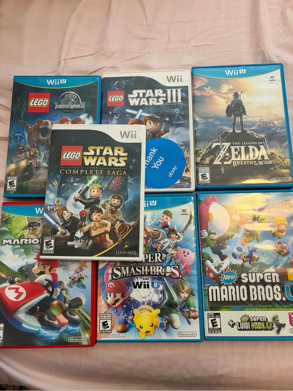 Nintendo Wii U & Wii - Lot of  7 Games TESTED | Smash Bros Mario Kart 8 Zelda